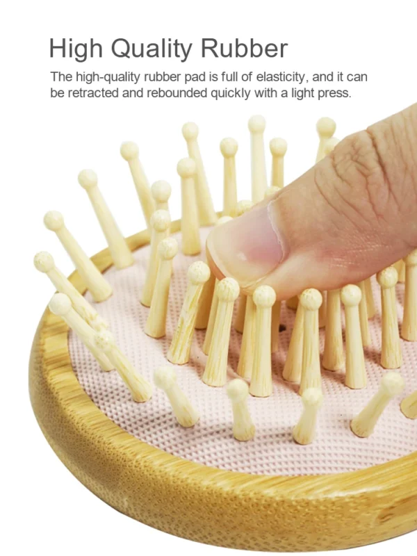 Wooden Hair Brush: Professional Air Cushion Comb for Scalp and Hair Care - Image 5