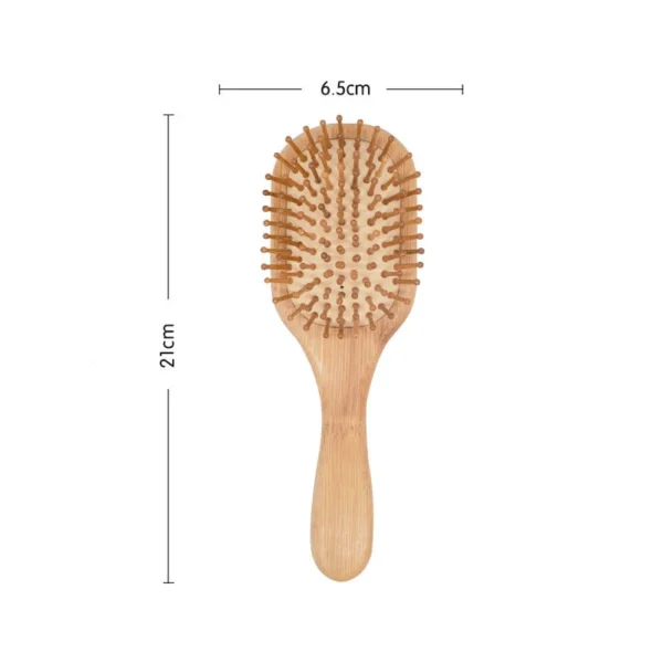 Wooden Hair Brush: Bamboo Comb for Scalp Massage and Hair Care - Image 3