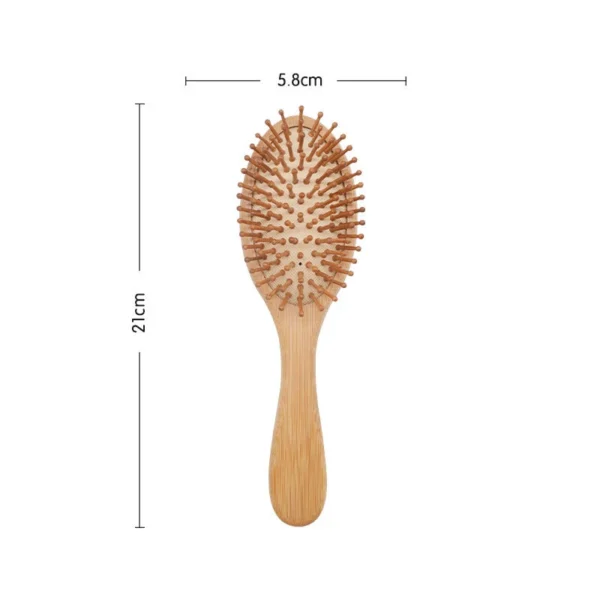 Wooden Hair Brush: Bamboo Comb for Scalp Massage and Hair Care - Image 2