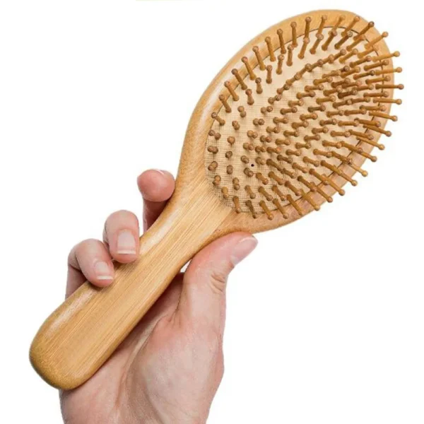 Wooden Hair Brush: Bamboo Comb for Hair Growth and Preventing Hair Loss