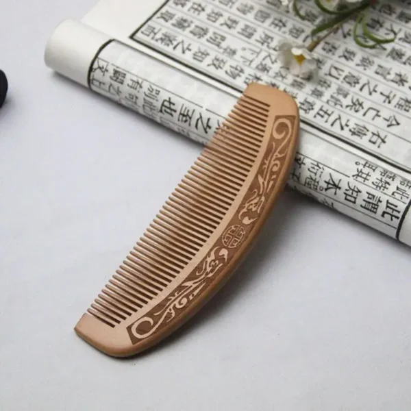 Thickened wooden hair brush, anti-static curly hair massage tool - Image 4