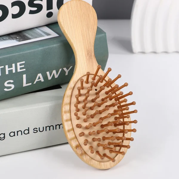 Wooden Brush: Bamboo Massage Comb for Hair Care & Styling