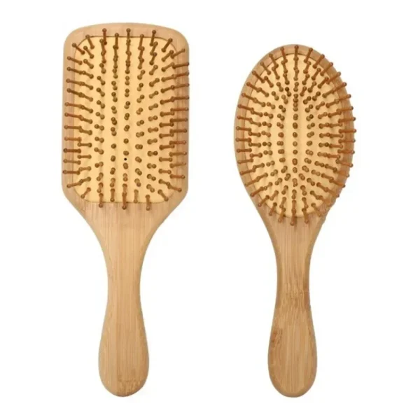 Wooden hair brush for healthy scalp, hair care, and massage - Image 5