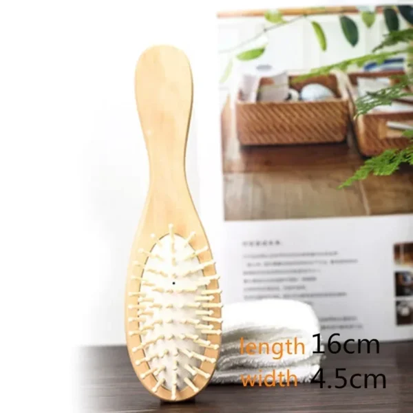 Wooden Hair Brush: Bamboo Air Massage Comb for Scalp Health - Image 6