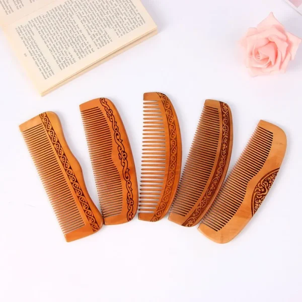 Wooden Hair Brush: High-Quality Head Massage and Beard Comb Tool - Image 2