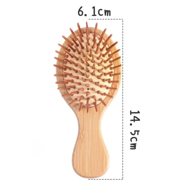 Wooden Hair Brush Massage Anti-Static Detangling Reduce Hair Loss Styling - Image 6