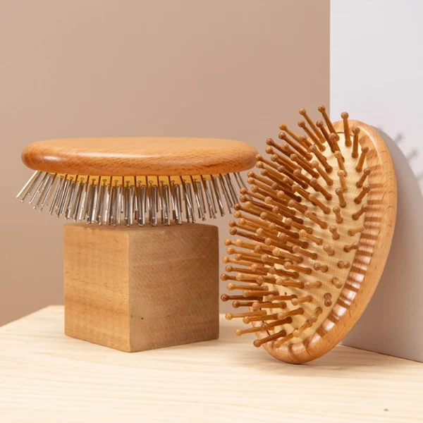 Wooden Hair Brush: Professional Bamboo Paddle Comb for Hair Care - Image 4