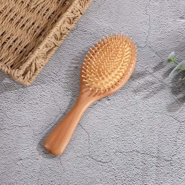 Wooden Hair Brush: Natural Bamboo Comb for Scalp Massage - Image 6