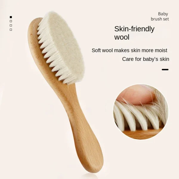 Wooden Hair Brush Bamboo Massage Comb Anti-Static Reduce Hair Loss - Image 2