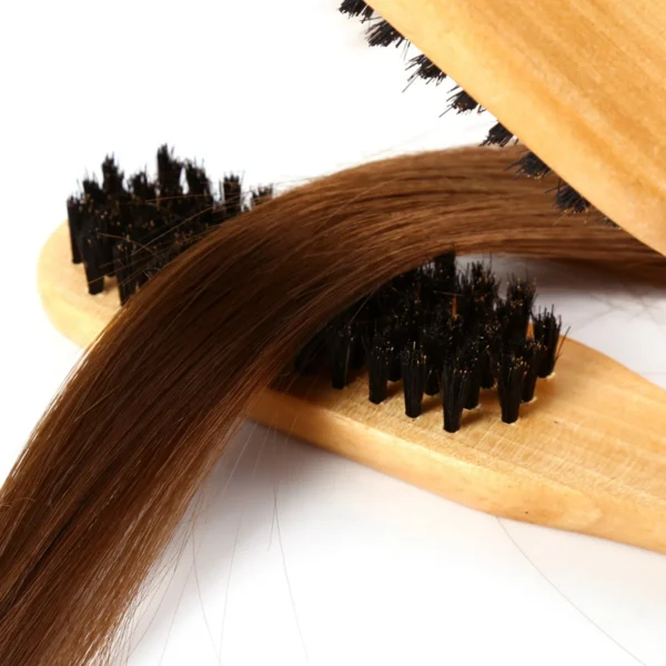 Wooden Hair Brush Double Comb Anti-Static Professional Hairdressing Tool - Image 4