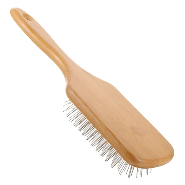 Wooden Hair Brush: Detangler Paddle Comb with Scalp Massage - Image 2