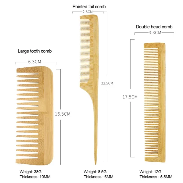 Wooden hair brush for scalp massage, growth, and beard care - Image 4