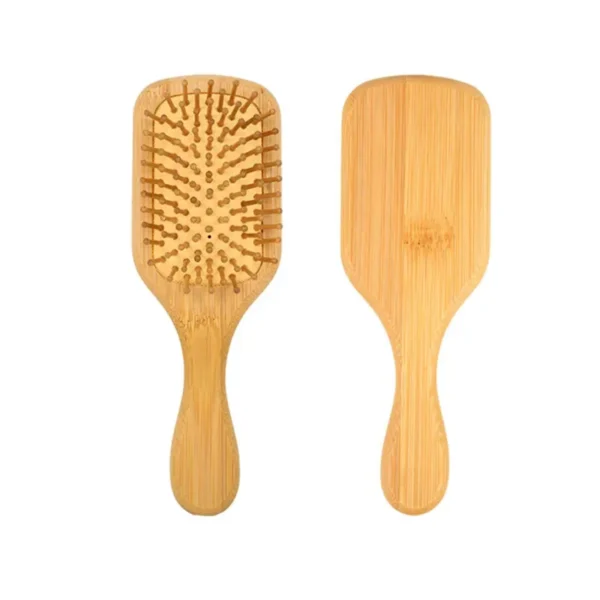 Wooden Hair Brush: Natural Comb with Scalp Massage for Volume