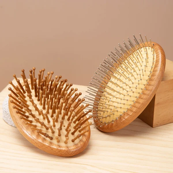 Wooden Hair Brush: Professional Bamboo Paddle Comb for Hair Care - Image 5