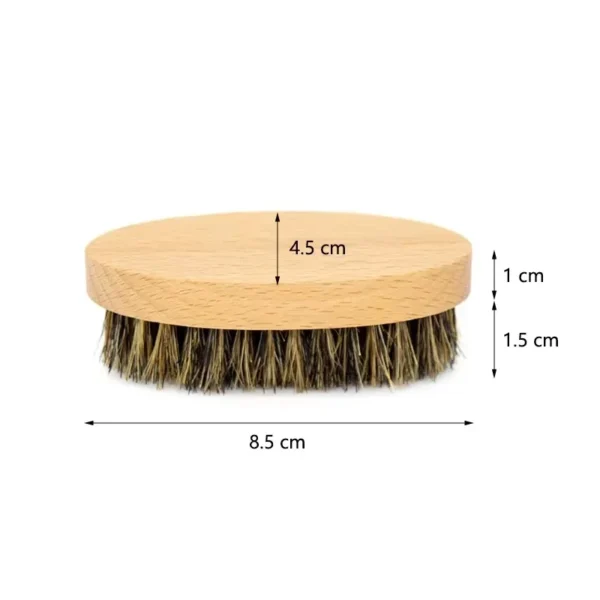 Wooden Hair Brush: Natural Boar Bristle Beard and Mustache Comb - Image 5