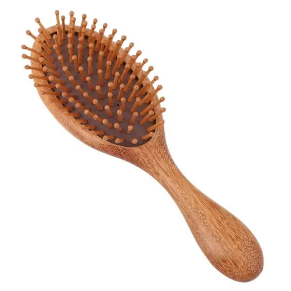 Wooden Hair Brush: Anti-Static Scalp Massage Comb for Smoothing and Relaxation - Image 6