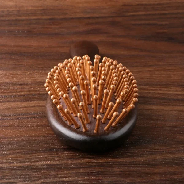 Wooden Hair Brush Air Cushion Anti-Static Massage Comb Curly Hair - Image 4
