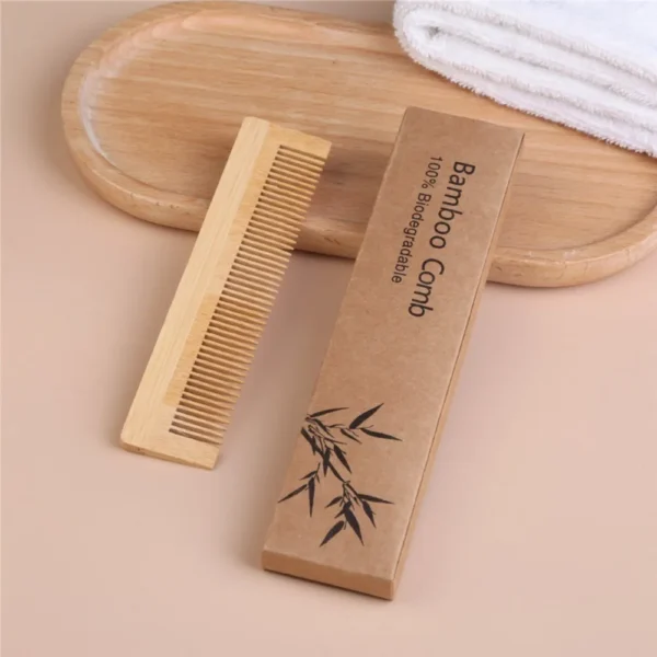 Wooden Bamboo Massage Hair Comb Natural Anti-Static Hair Care Tool - Image 3