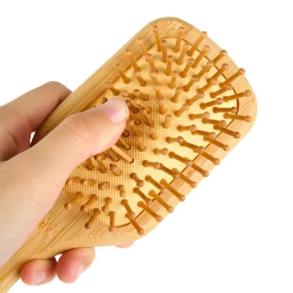 Wooden Hair Brush: Natural Comb with Scalp Massage for Volume - Image 5