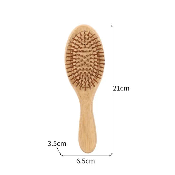 Wooden hair brush for scalp massage, anti-static, tangle-free comb - Image 6