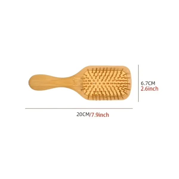 Wooden Hair Brush: Natural Comb with Scalp Massage for Volume - Image 4