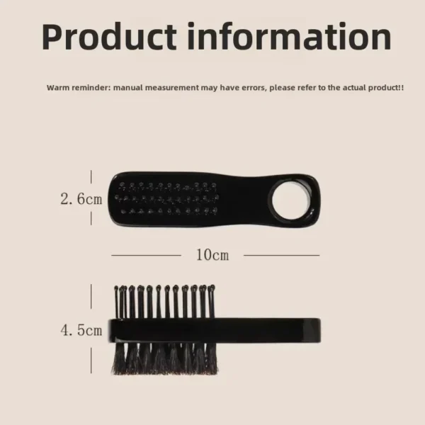 Wooden Hair Brush Double-Sided Beard Styling Comb For Men Professional - Image 5