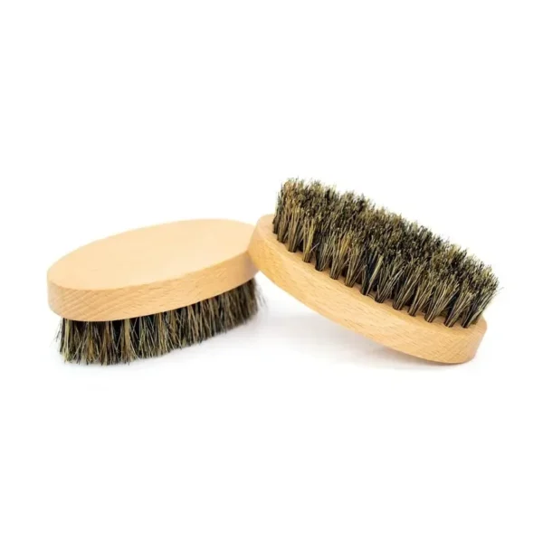 Wooden Hair Brush: Natural Boar Bristle Beard and Mustache Comb