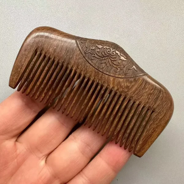 Wooden Hair Brush: Pocket Sandalwood Comb for Beard and Styling - Image 6