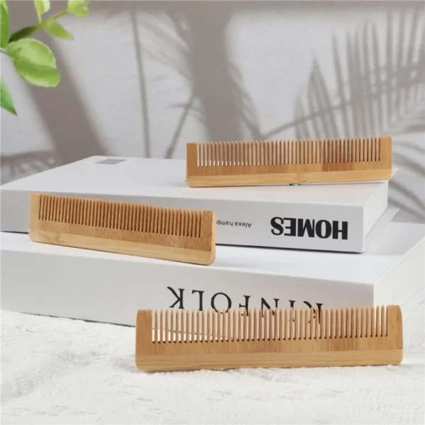 Wooden Bamboo Massage Hair Comb Natural Anti-Static Hair Care Tool - Image 5