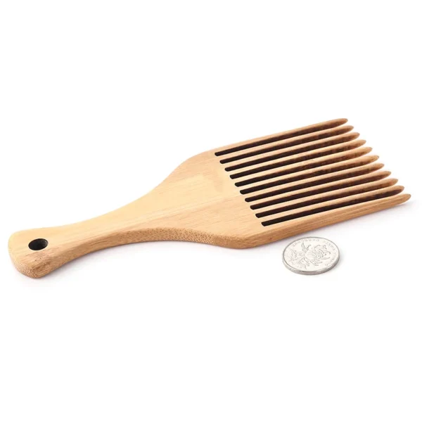 Wooden hair brush for afro hair detangling and scalp massage - Image 5