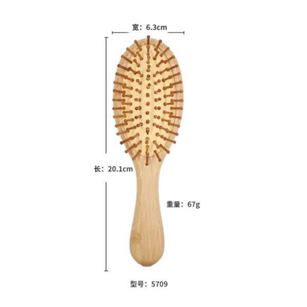 Wooden Hair Brush: Bamboo Air Cushion Massage Comb for Smooth Hair - Image 5