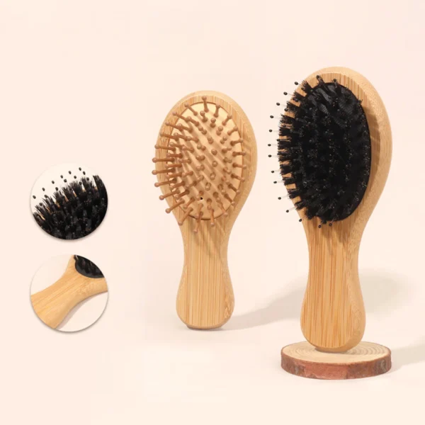 Wooden Hair Brush: Bamboo Massage Comb for Smooth, Knot-Free Hair